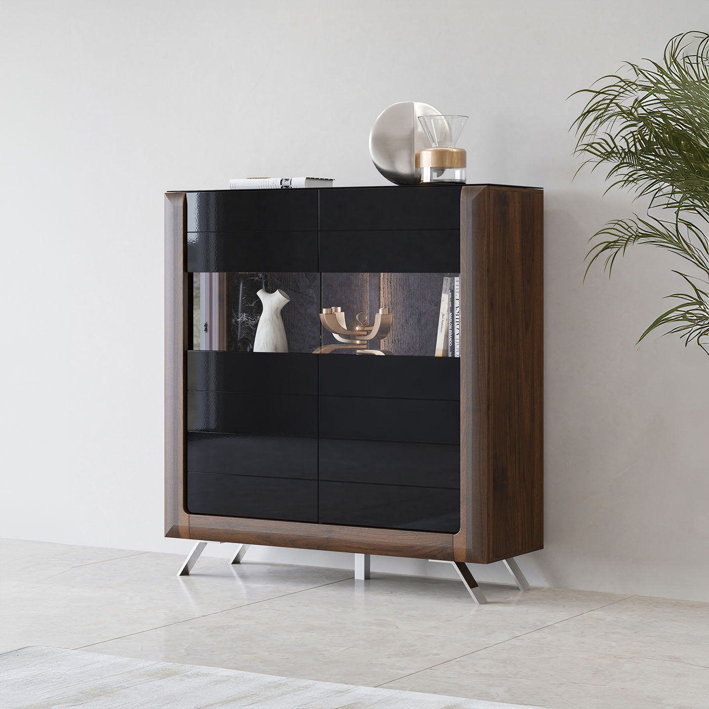 Kumode Kavasari 128/44/137 cm Kolumbijas valrieksts/melns