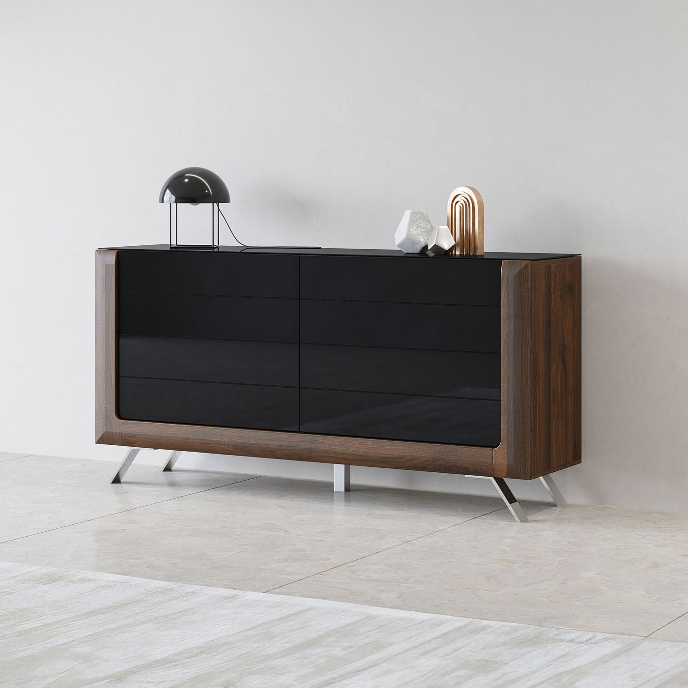 Kumode Kavasari 161/44/81 cm Kolumbijas valrieksts/melns