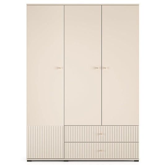 Skapis GALETO trīsdurvju (150/210/55 cm), smilškrāsa - N1 Home